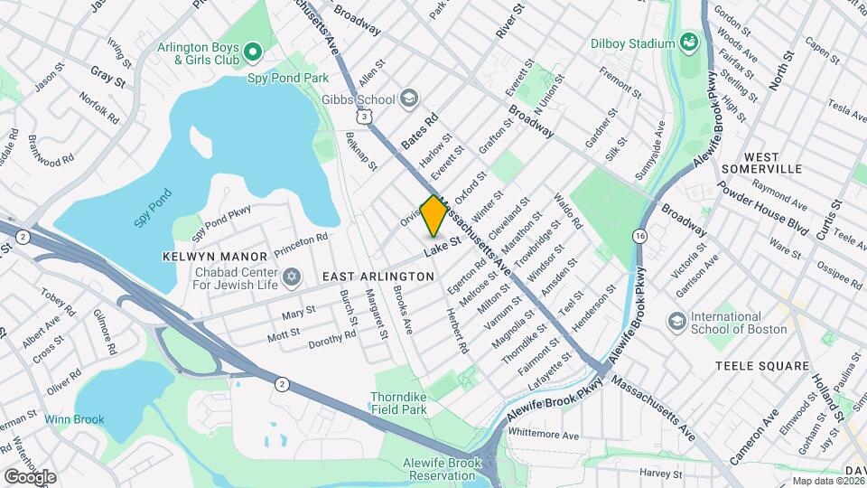 25 Lake St, Unit 2 Map and Location Details