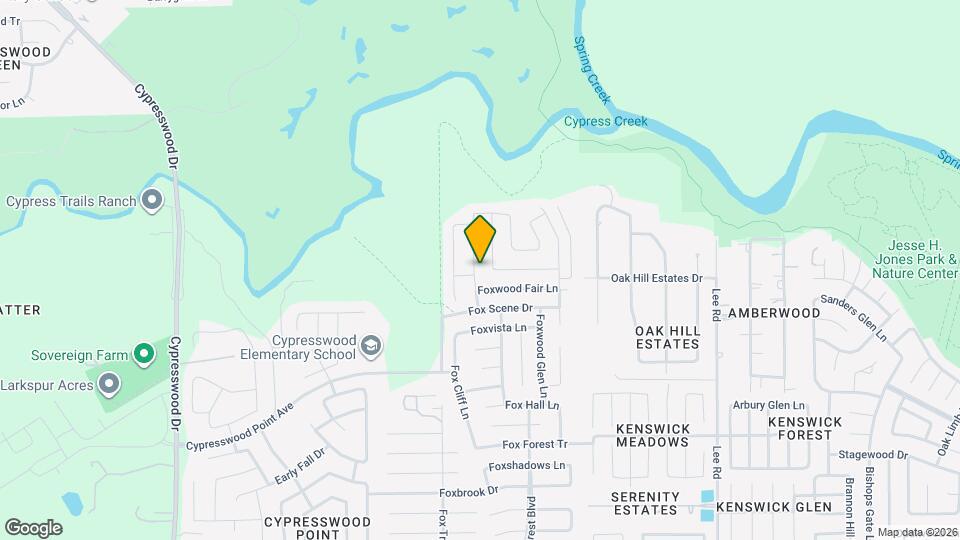 21126 Fox Hillside Way Map and Location Details