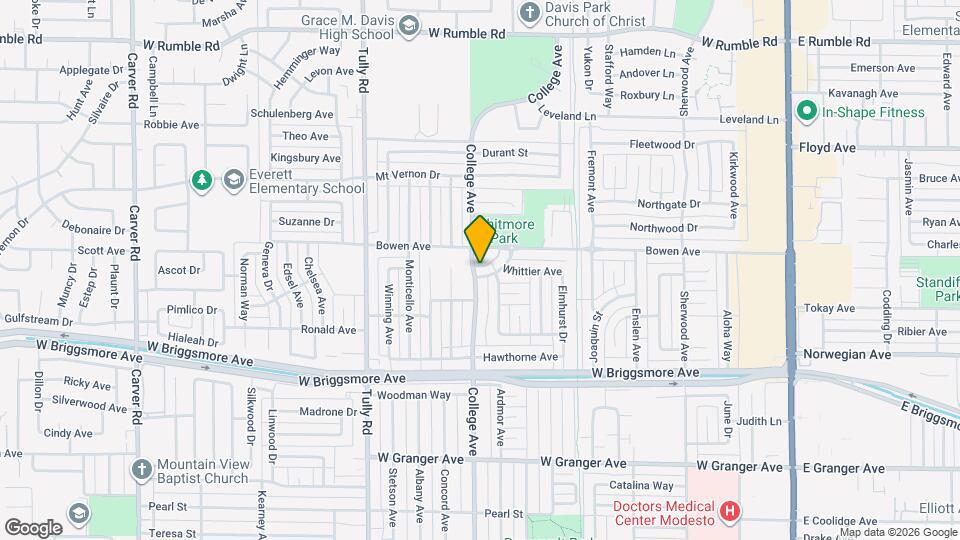 2102 College Ave Map and Location Details