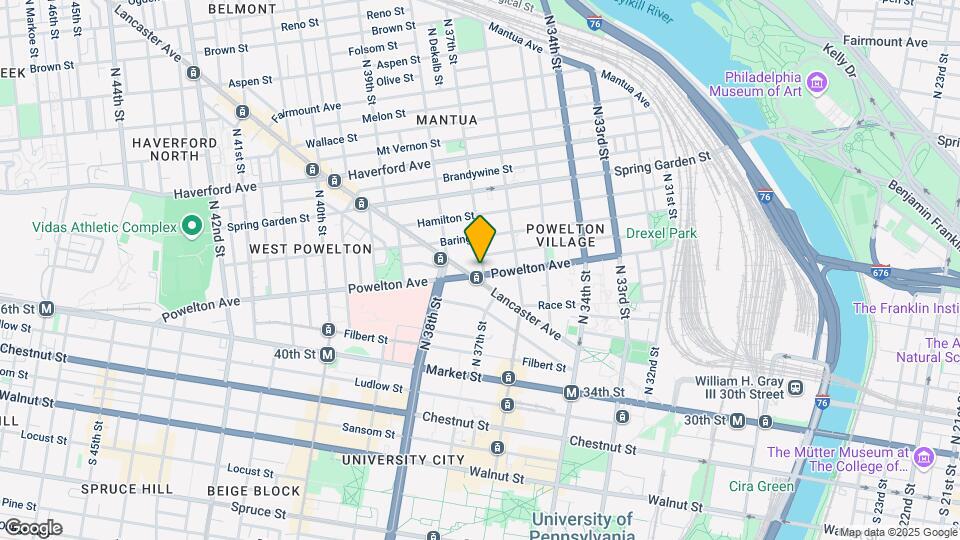 3701 Powelton Ave Mapa y Detalles de la Ubicación