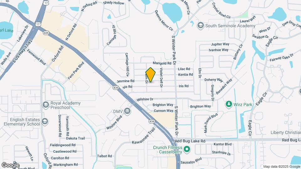 421 Iris Rd Map and Location Details