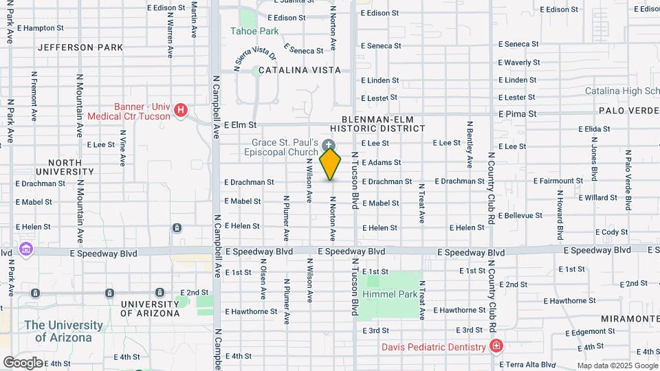 2348 E Drachman St Map and Location Details