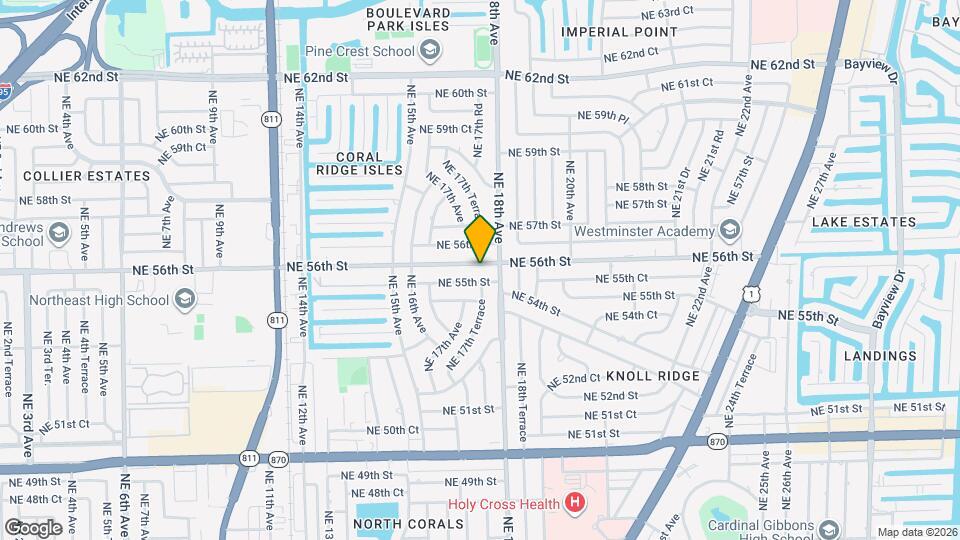 1740 NE 56th St Map and Location Details
