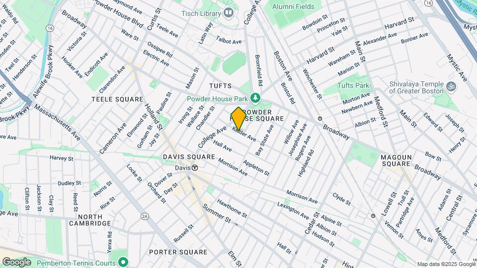 25 Kidder Ave, Unit 2 Mapa y Detalles de la Ubicación
