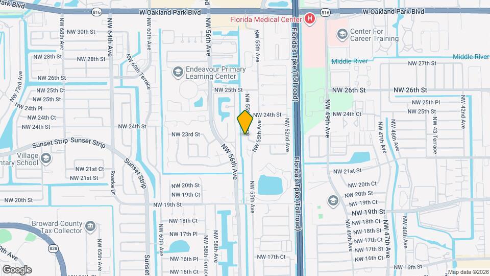 2203 NW 55th Terrace Map and Location Details