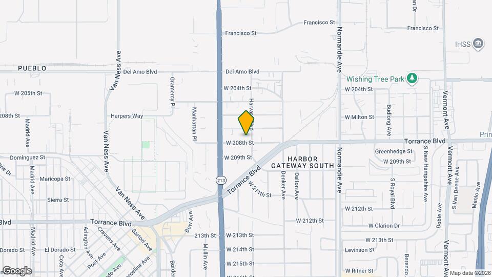 1611 W 208th St Map and Location Details
