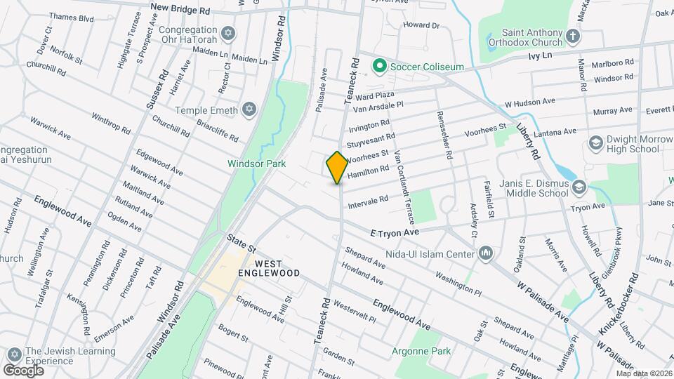 1624 Teaneck Rd Mapa y Detalles de la Ubicación