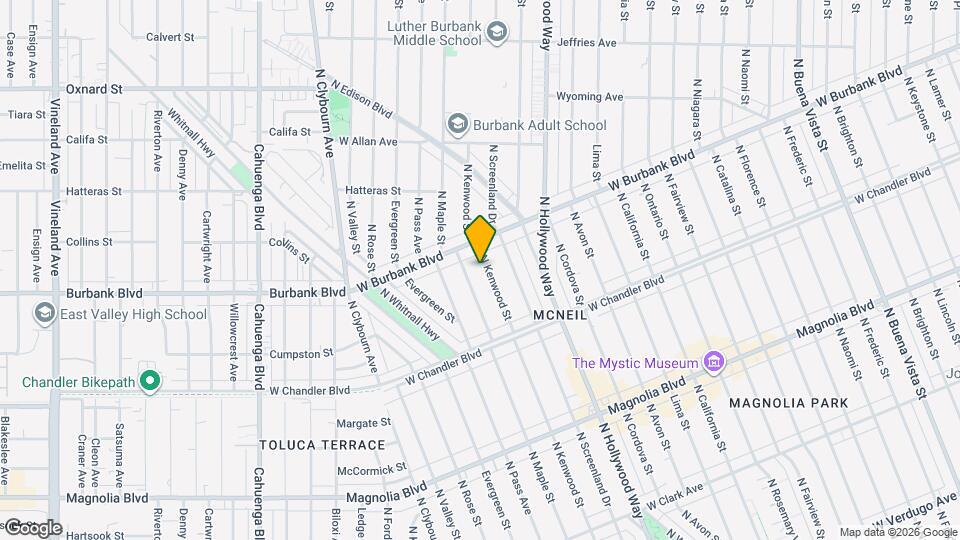 1327-1327 N Kenwood St Map and Location Details