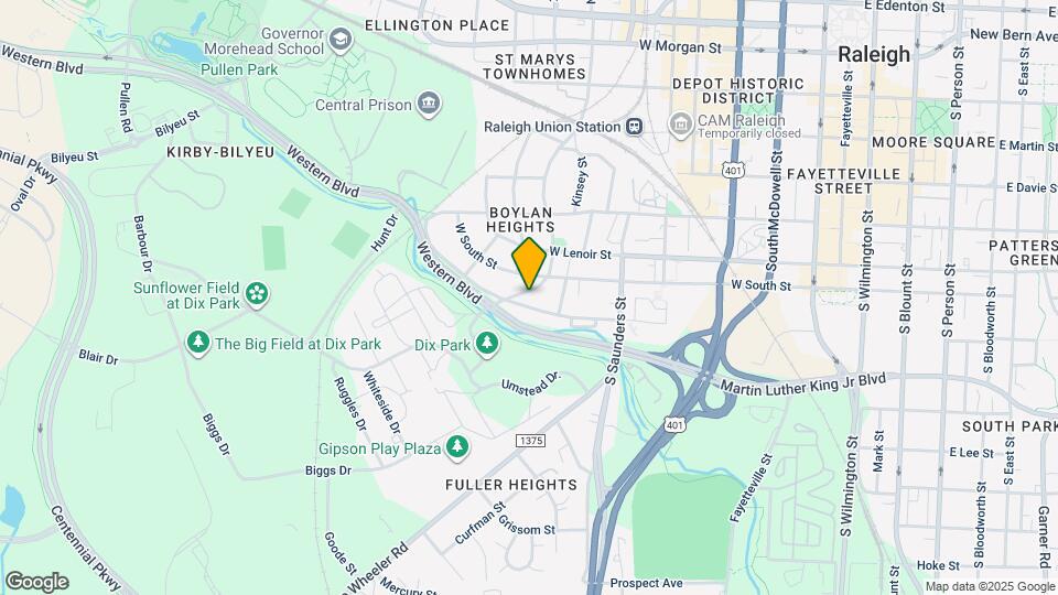 723 S Boylan Ave Mapa y Detalles de la Ubicación