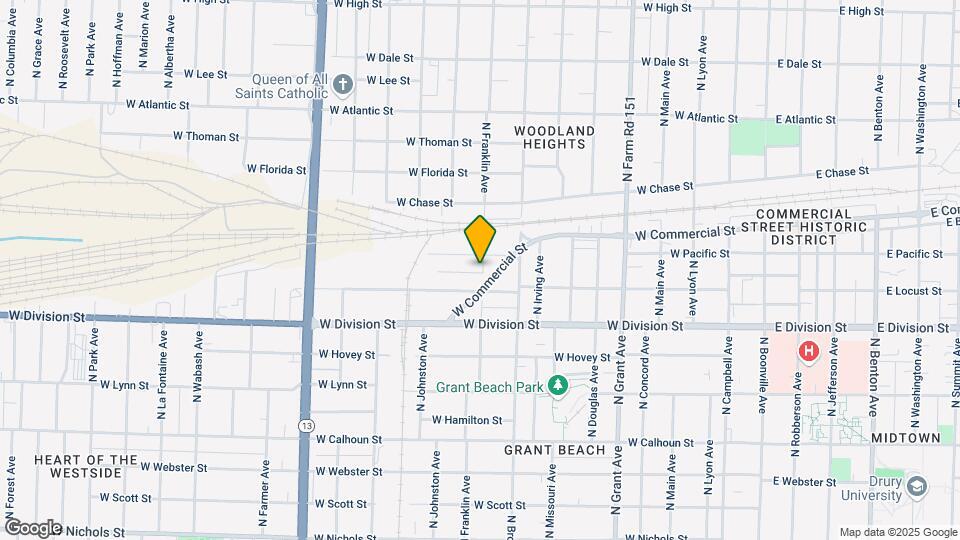1621 N Franklin Ave Map and Location Details