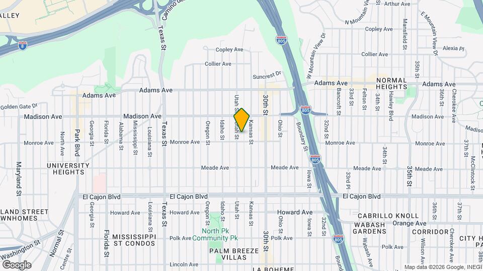 4517 Utah St Map and Location Details