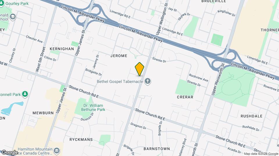 1356 Upper Wellington St Map and Location Details