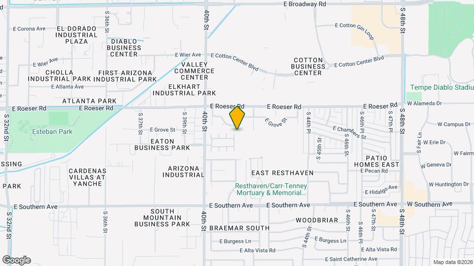 4132 E Chambers St Map and Location Details