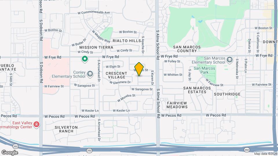 1107 W Whitten St Mapa y Detalles de la Ubicación