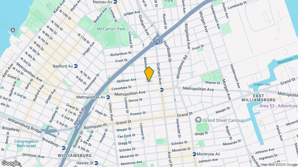 332 Manhattan Ave Map and Location Details