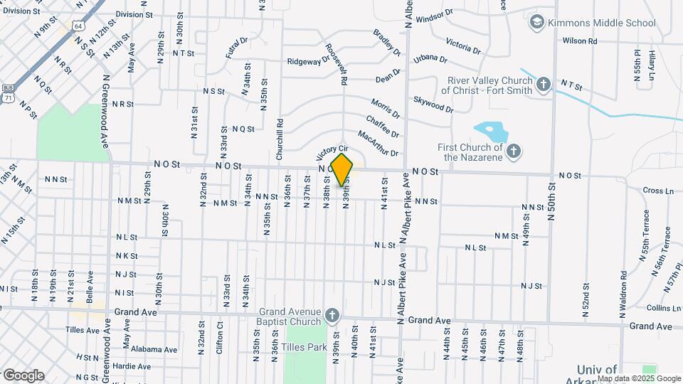 1511 N 39th St Map and Location Details