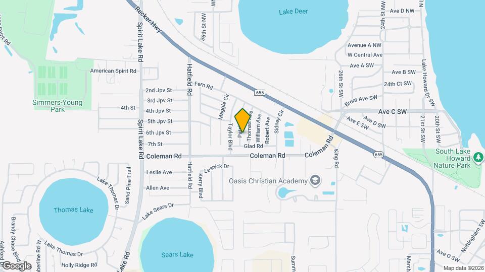 606 Patrick Ave Mapa y Detalles de la Ubicación