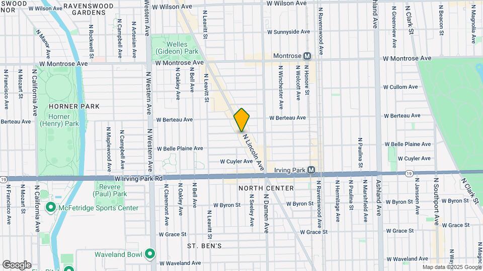 4128 N Lincoln Ave Map and Location Details