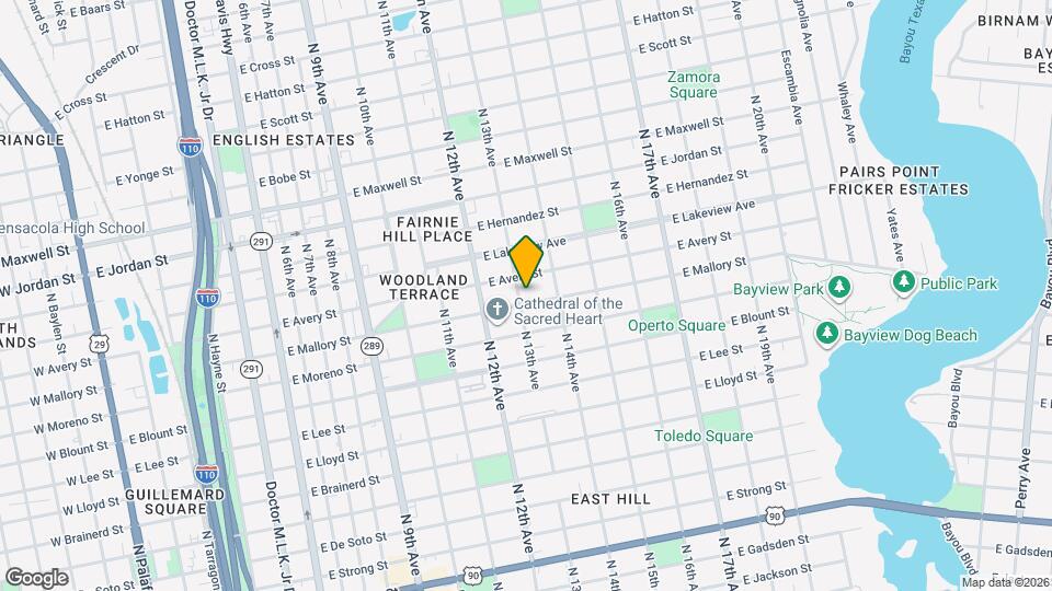 1300 E Mallory St Map and Location Details