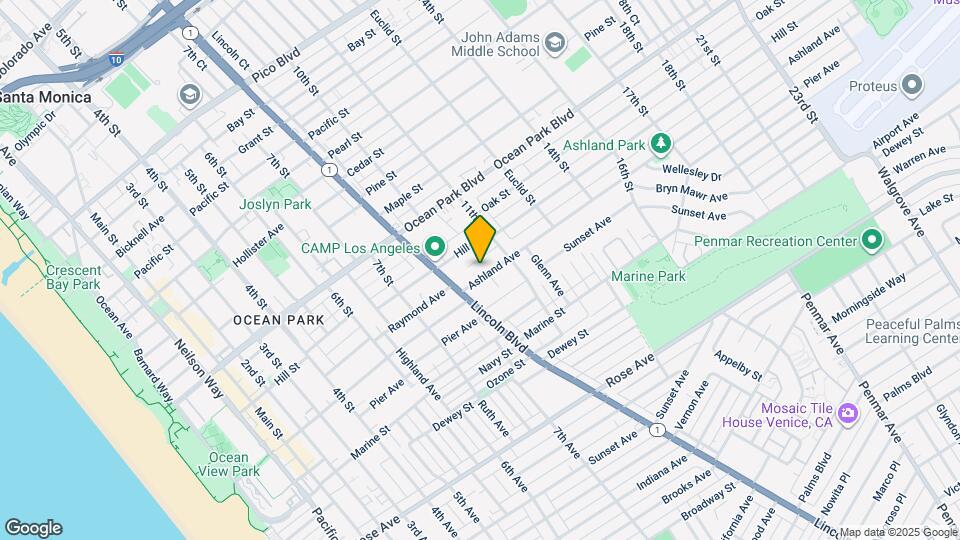 835 Ashland Ave Map and Location Details