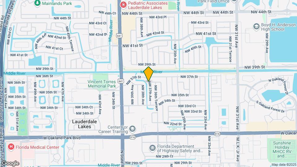 3597 NW 37th Ave Map and Location Details
