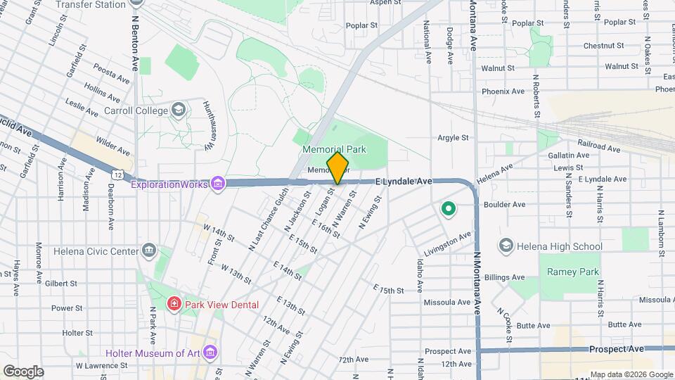 1105 Logan St Map and Location Details