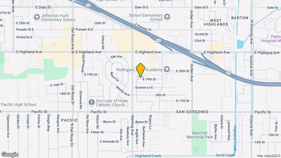 2030 E 19th St Map and Location Details