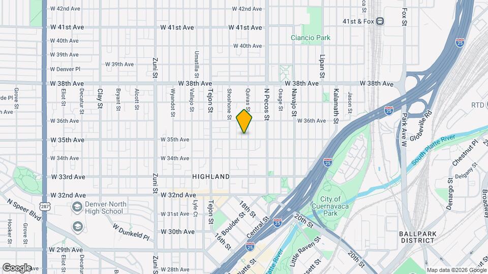 3501 Quivas St Map and Location Details