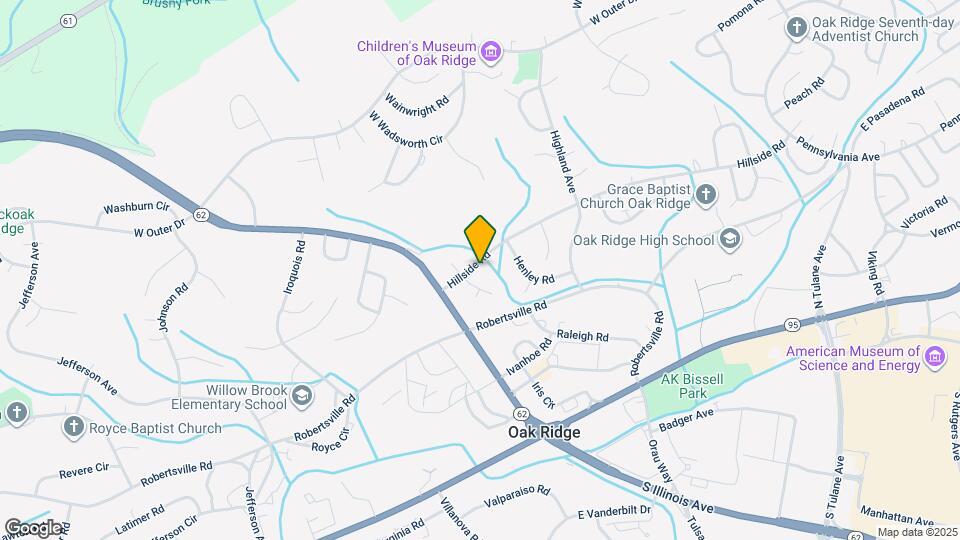 235 Hillside Rd Map and Location Details