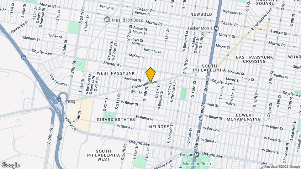 1836-1838 W Passyunk Ave Map and Location Details
