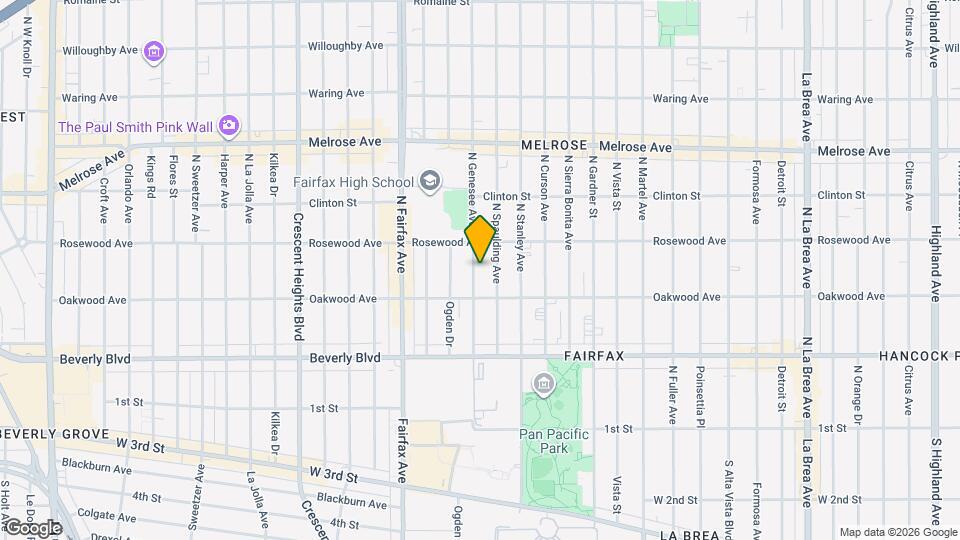 434 N Genesee Ave Map and Location Details