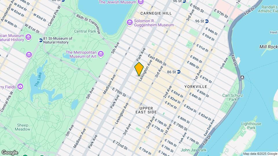 1210-1218 Lexington Ave Mapa y Detalles de la Ubicación