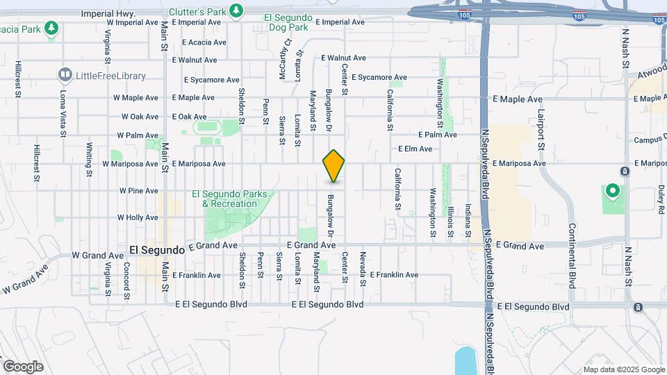 1003 E Pine Ave Map and Location Details