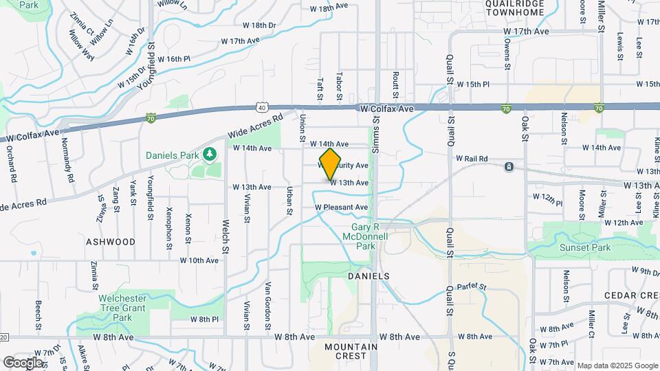 11870 W 13th Ave Map and Location Details