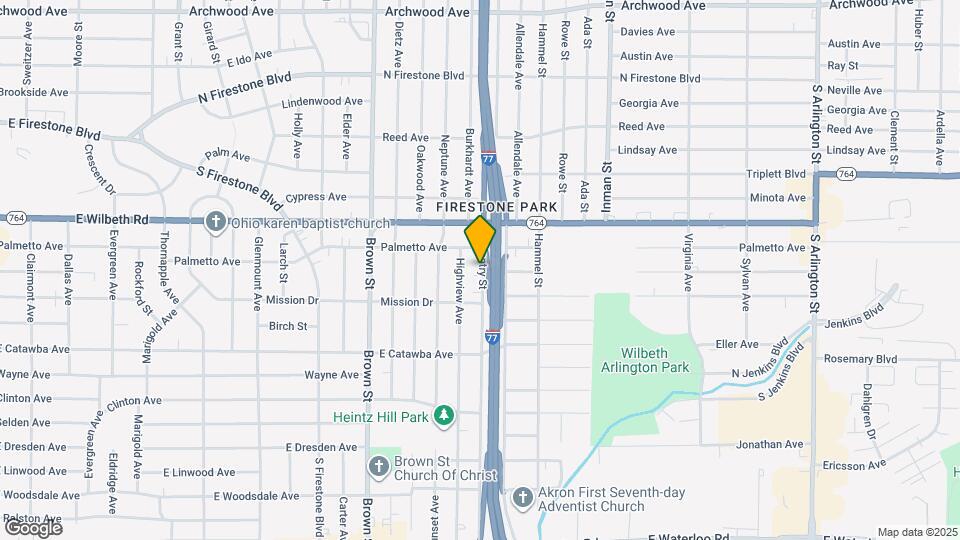 1566 Coventry St Map and Location Details