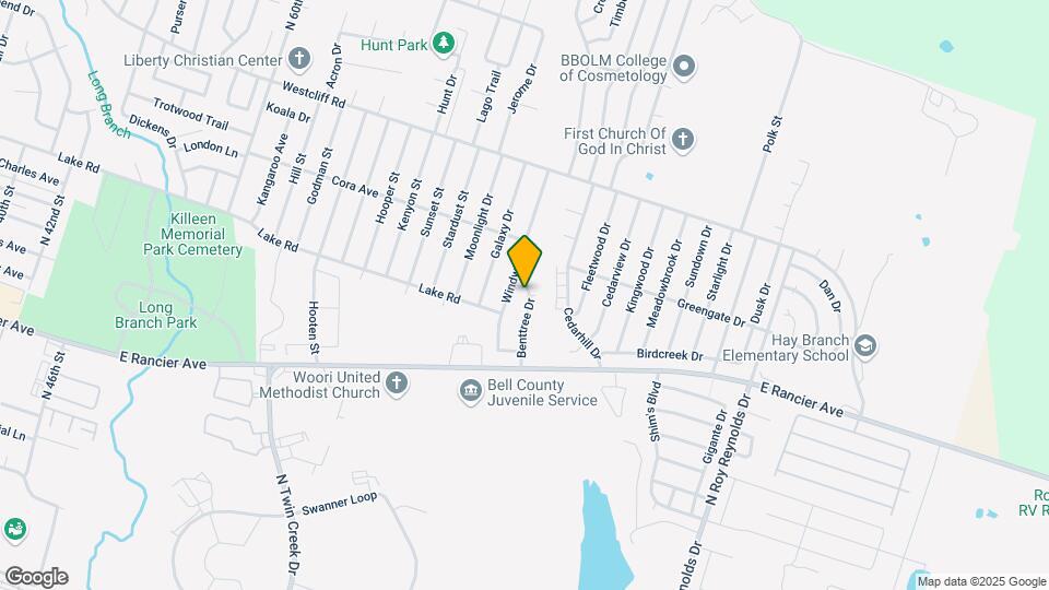1705 Benttree Dr, Unit A Mapa y Detalles de la Ubicación