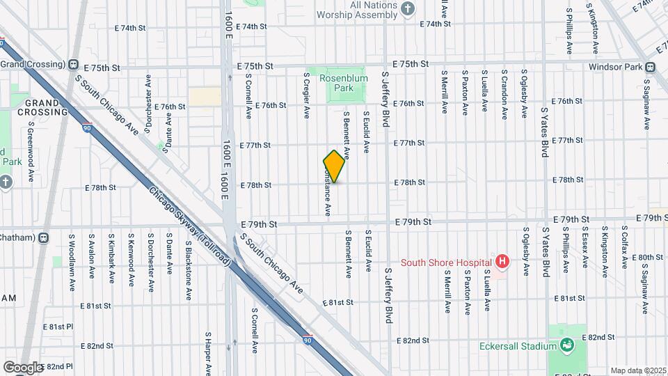 7801-7803 S Constance Ave Map and Location Details