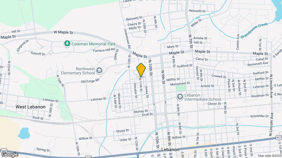 516 N 11th St Map and Location Details