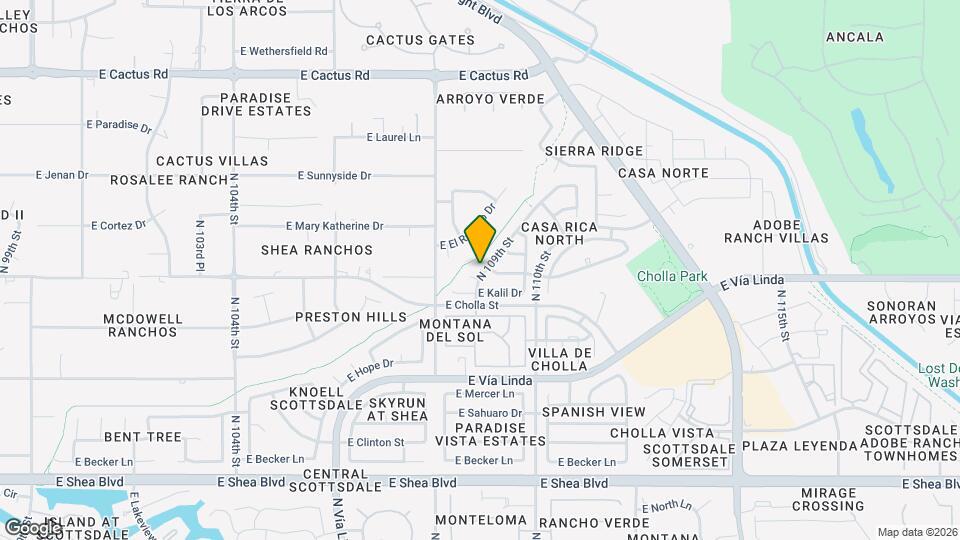 11446 N 109th St Map and Location Details