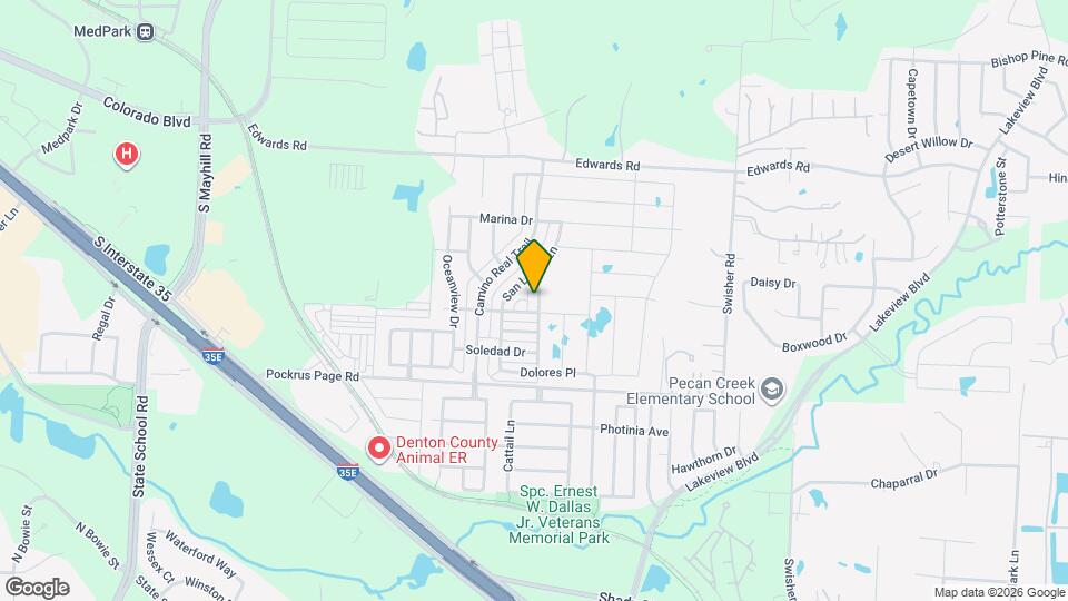 3604 Monte Verde Way Map and Location Details