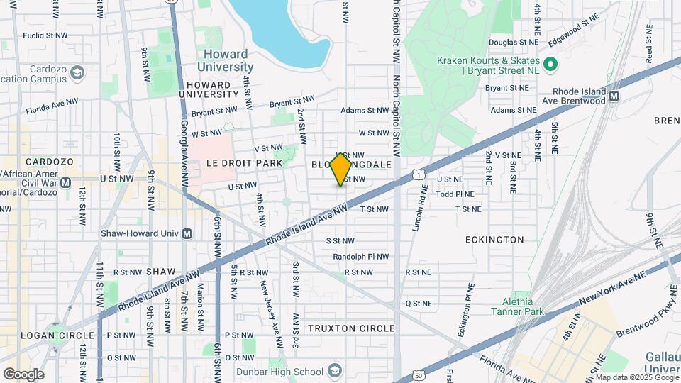 1924 1st St NW, Unit 1924 1st Street Map and Location Details