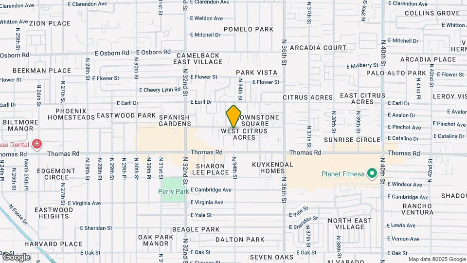 3345 E Pinchot Ave Map and Location Details