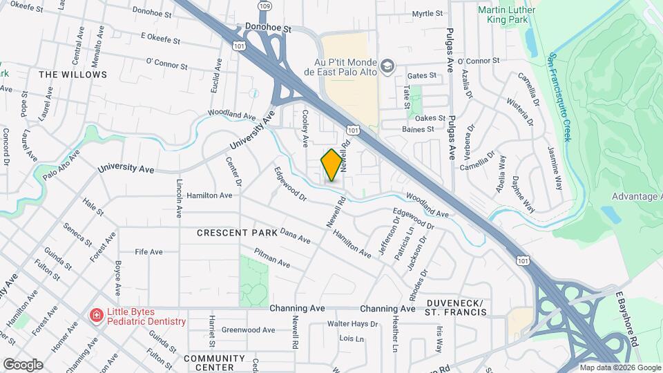 1736 Woodland Ave Map and Location Details