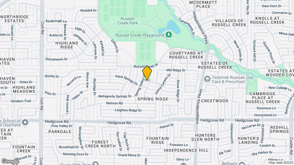 8209 Fountain Springs Dr Map and Location Details