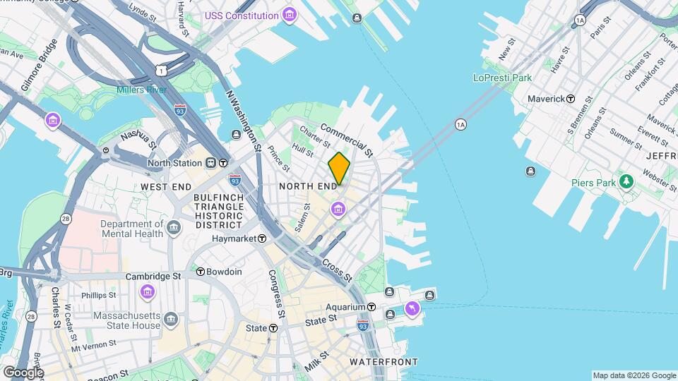 342 Hanover St, Unit 2 Map and Location Details