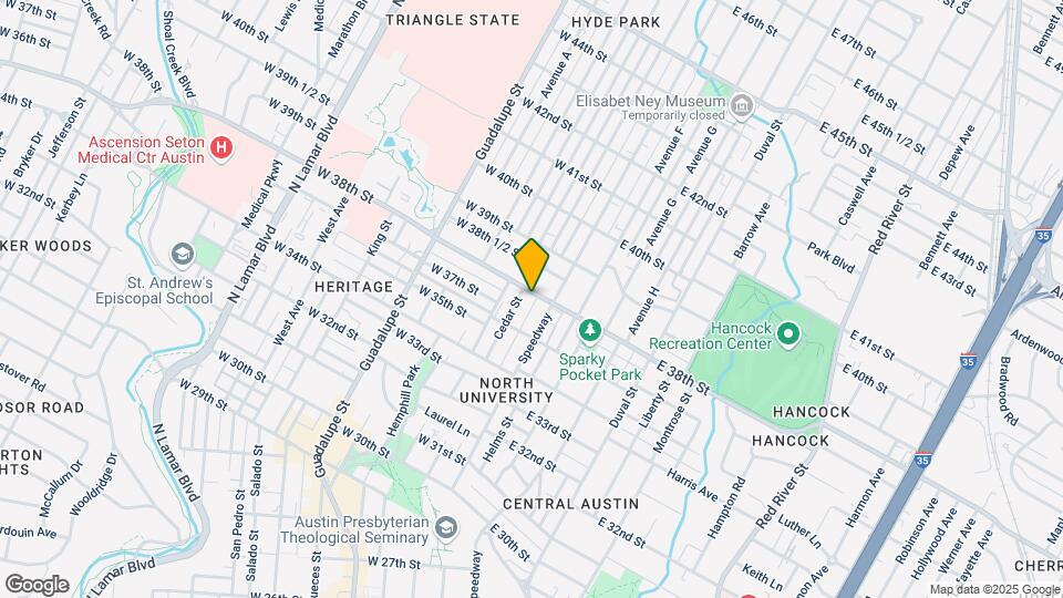 109 W 38th St Map and Location Details