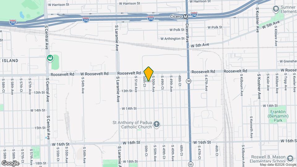 1229 50th Ct, Unit 2nd FL Map and Location Details