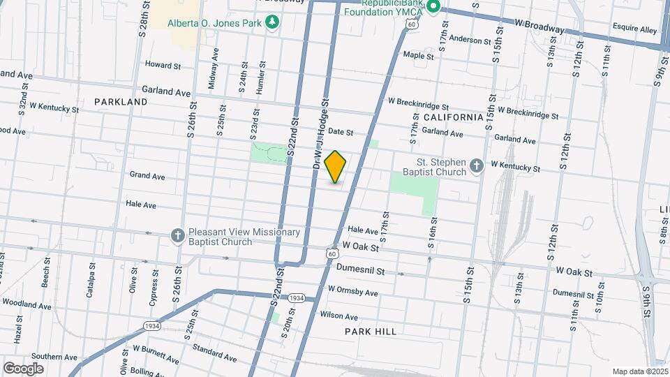 1821 Grand Ave Map and Location Details