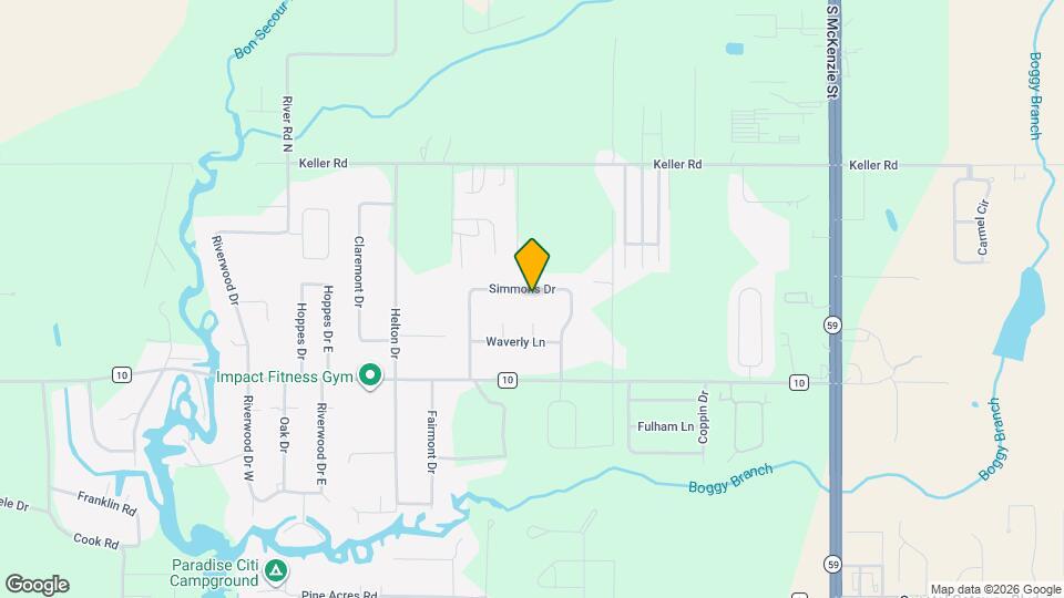 7741 Simmons Dr Map and Location Details