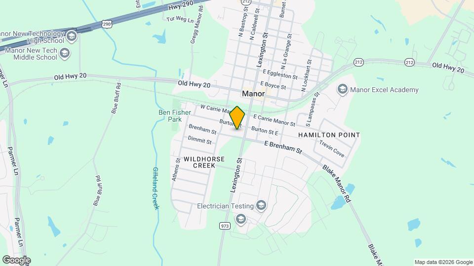 107 W Brenham St Map and Location Details